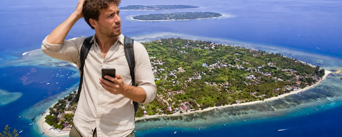 confuse traveller compare gili island