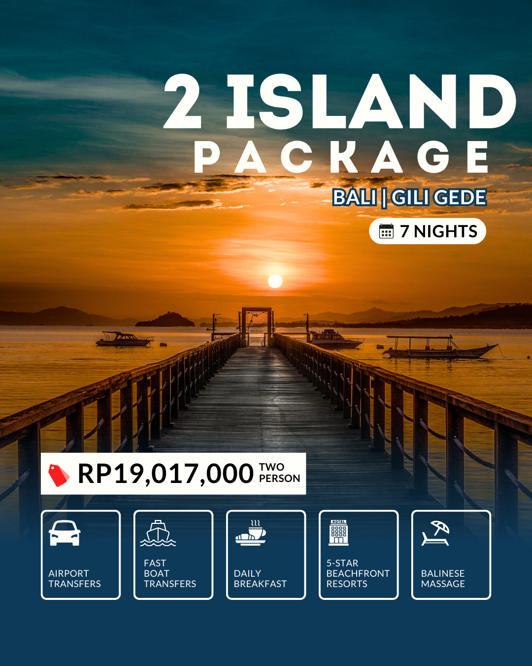 2-Island Package: Bali & Gili Gede